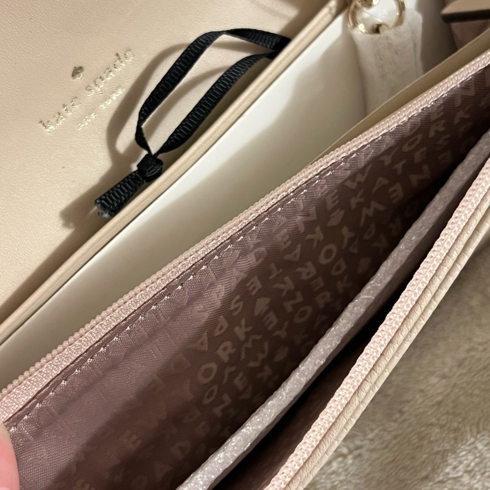 Kate Spade West Street Milou Wallet Wristlet Cream Leather NWT - Picture 9 of 14